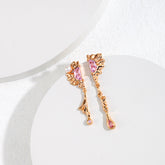 Etoilelier – boucle d'oreille en argent Sterling 925, goutte de pierre, couleur argent/plaqué or